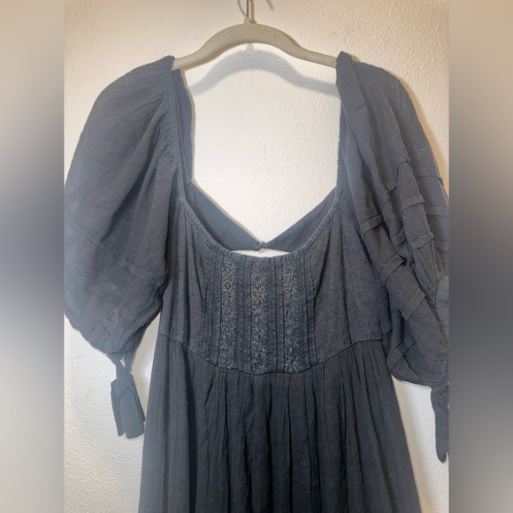Free People Black Midi Dress - Picture 3 of 11